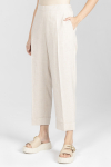 Biznesowe lekkie spodnie w kolorze beżowym