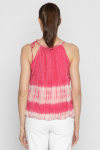 Pink light double-layered top 