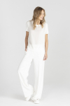  Cream short sleeve blouse