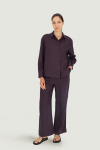 Purple 100% linen shirt