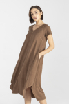 Brown cotton dress