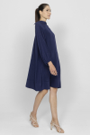 Marineblaues Oversize-Kleid