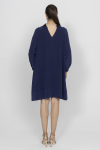 Marineblaues Oversize-Kleid