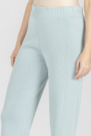 Dzianinowe spodnie w kolorze miętowym