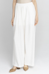 Szerokie spodnie w kolorze kremowej bieli