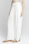 Szerokie spodnie w kolorze kremowej bieli
