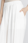 Szerokie spodnie w kolorze kremowej bieli