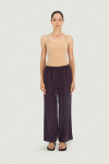 Purple linen trousers