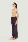 Purple linen trousers