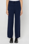 Loose navy blue trousers