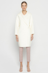 White wool coat