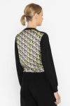 Bomber jacket with colourful print back