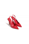 Red slingback heels