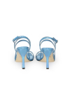 Turquoise high heel sandals