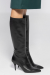 Black stiletto boots