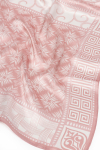Jedwabna chusta w różowo-biały print