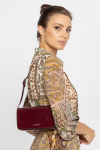 Small maroon shoulder bag 