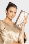 Elegant gold clutch bag 