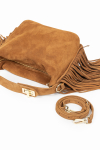 Zamszowa torebka z frędzlami