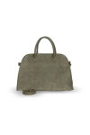 Grüne Wildledertasche