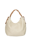 Beige large cloth bag