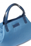 Blue trapezoid bag