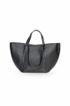  Large black semi-round bag