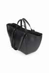  Large black semi-round bag