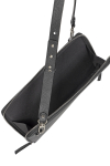  Black leather 13 inch laptop case 