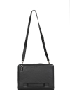  Black leather 13 inch laptop case 