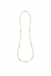 Naszyjnik w kolorze złota ze sztucznymi perłami