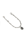 Silberfarbenes Armband mit Swarovski-Kristall