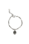 Silberfarbenes Armband mit Swarovski-Kristall