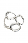 Bracelet in silver with large chain links