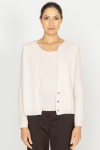  Beige set of cardigan and top