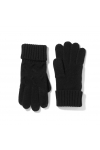 Czarne rękawiczki z wełny i kaszmiru