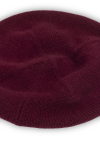 Beret w kolorze burgundowym