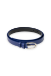 Sapphire narrow leather belt