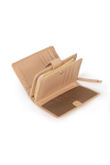 Klasyczny beżowy niewielki portfel