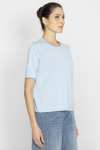 Light blue short-sleeved sweater