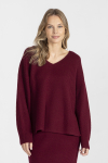 Sweter w odcieniu burgundowym