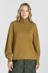 Sweter w odcieniu ciemnej limonki