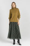 Sweter w odcieniu ciemnej limonki