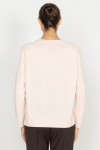 Pastel pink jumper with patch pockets