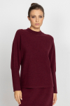 Maroon jumper with dolman sleeves 