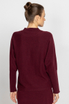 Maroon jumper with dolman sleeves 