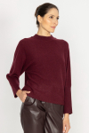 Maroon jumper with dolman sleeves 