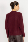 Maroon jumper with dolman sleeves 