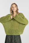 Sweter w kolorze limonki