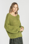 Sweter w kolorze limonki